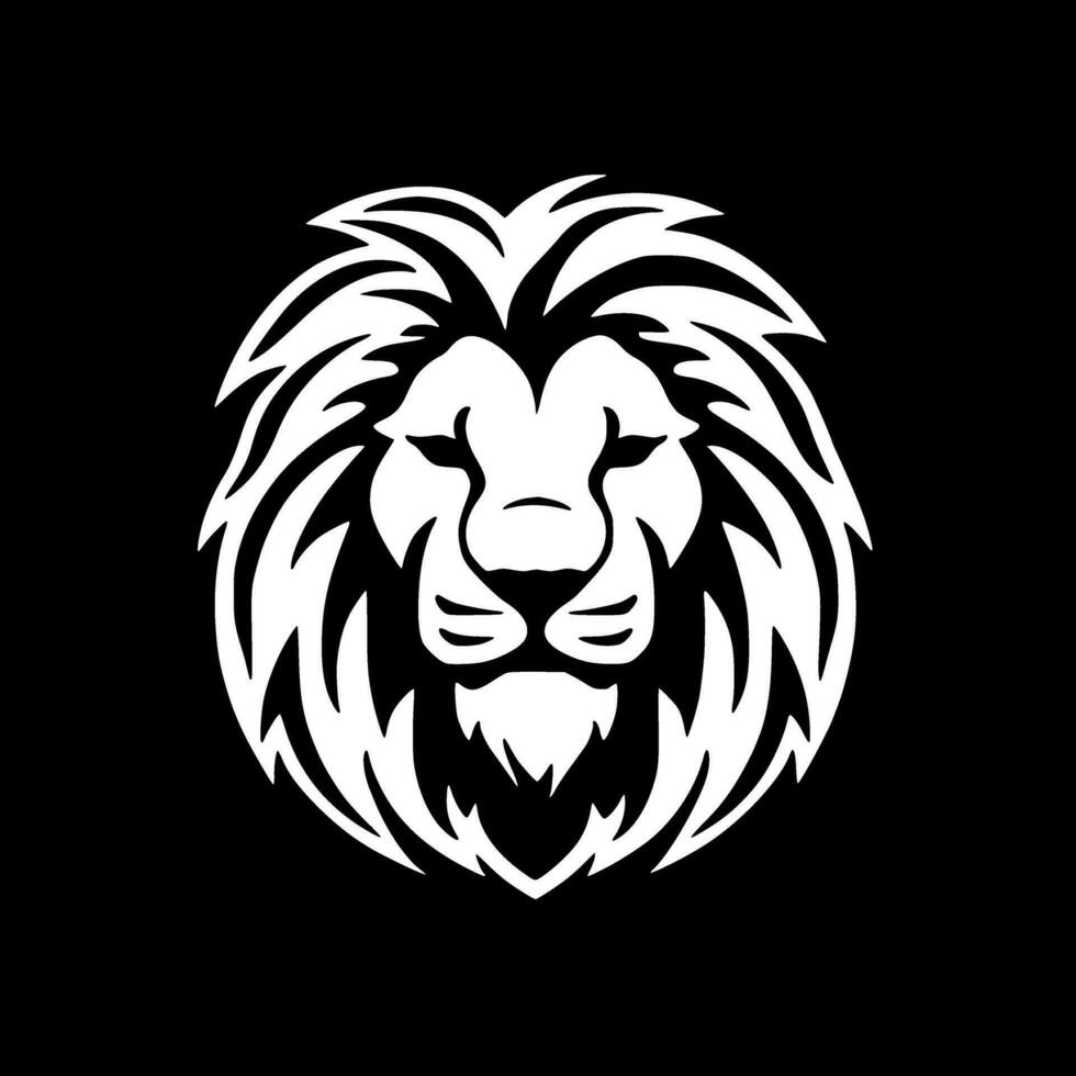 lion, noir et blanc vecteur illustration