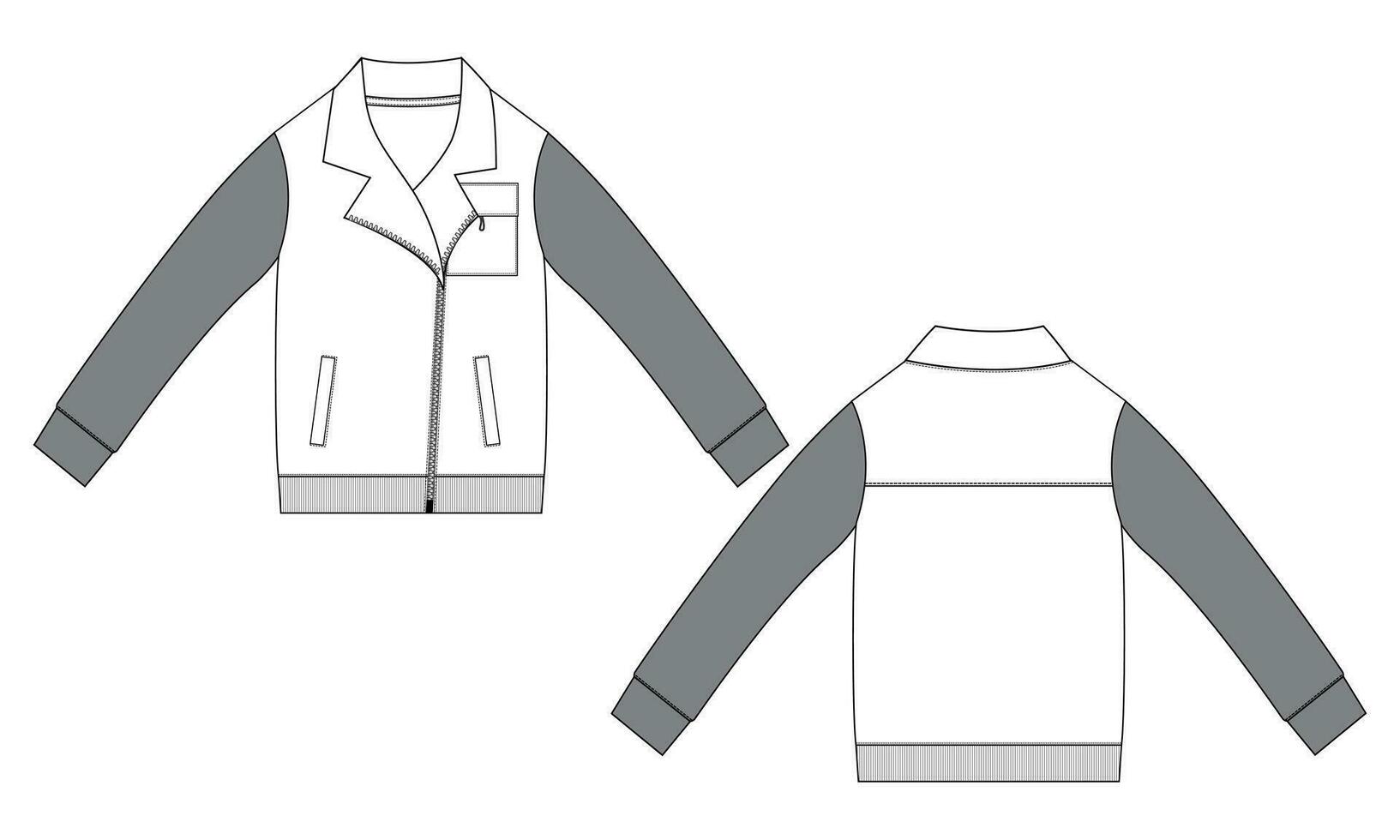 longue manche veste vecteur illustration modèle pour Pour des hommes et garçons
