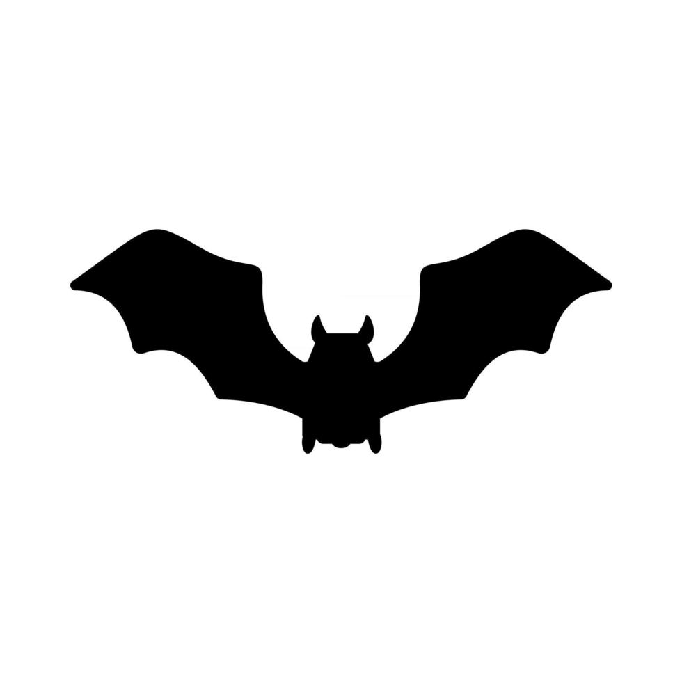 vecteur de vampire chauve-souris. silhouette effrayante de chauve-souris fantôme s'envolant pour sucer le sang à l'halloween.