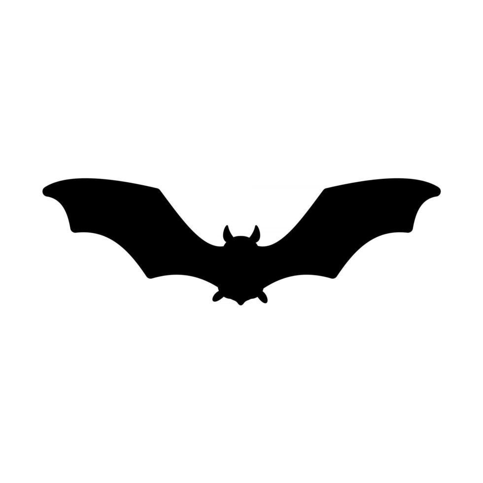 vecteur de vampire chauve-souris. silhouette effrayante de chauve-souris fantôme s'envolant pour sucer le sang à l'halloween.