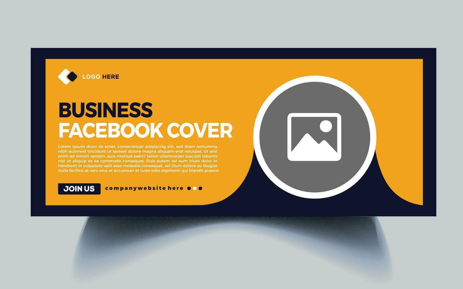 affaires Facebook couverture conception par blanc Contexte et coloré forme . gratuit vecteur