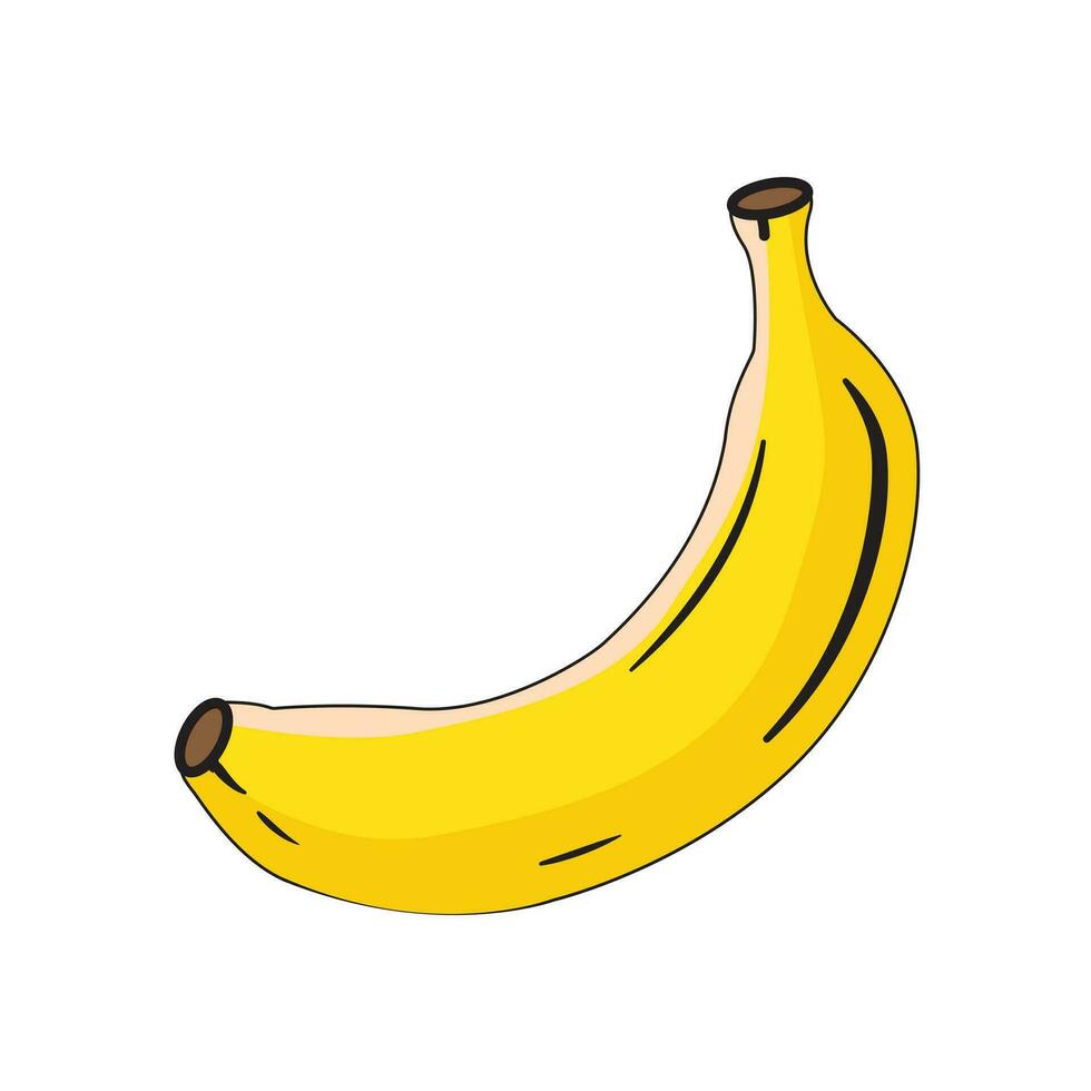 dessin animé bananes. peler banane, Jaune fruit et bouquet de bananes. tropical des fruits, banane casse-croûte ou végétarien nutrition. vecteur