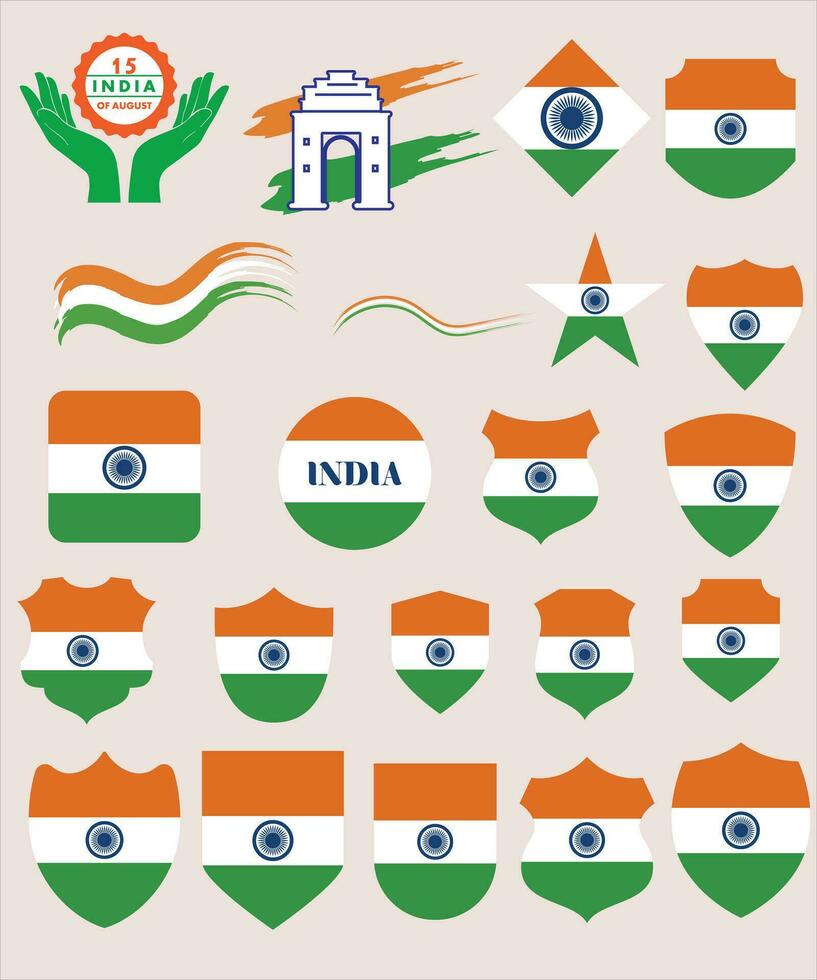 de fête illustration de indépendance journée dans Inde fête sur août vecteur conception15.