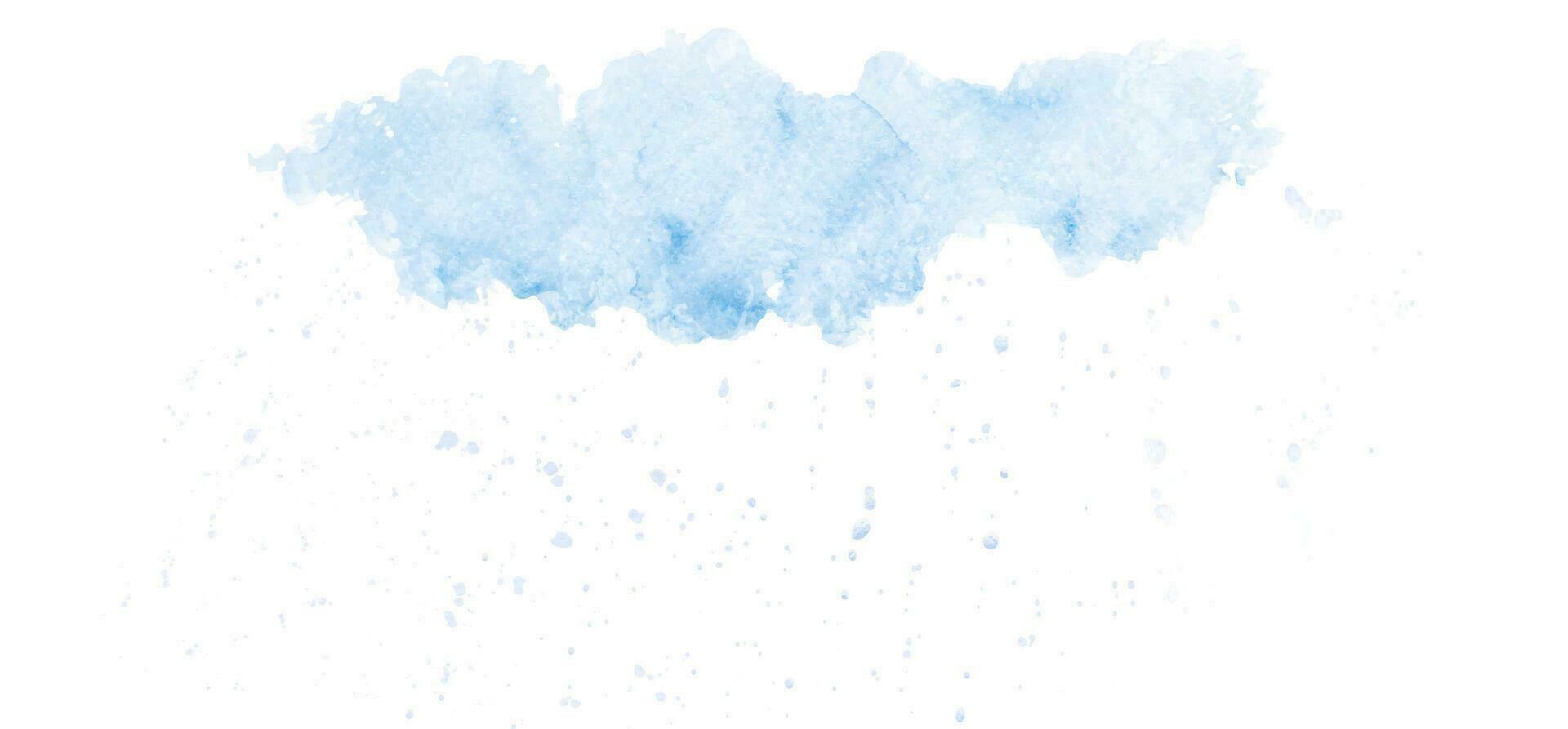 abstrait pluie des nuages dans le ciel conception avec aquarelle pour Contexte vecteur