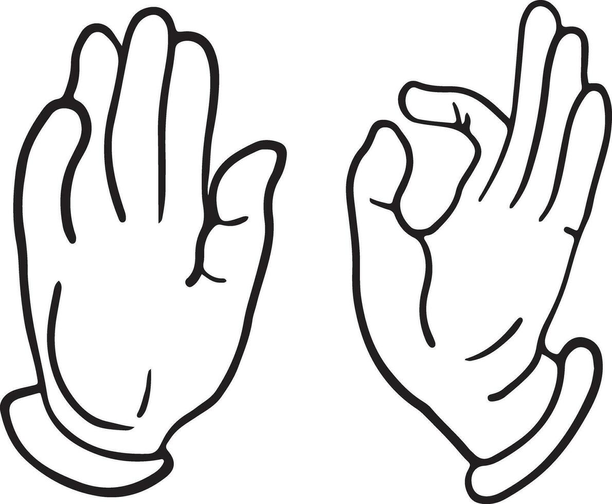 mains vecteur graphique. divers gestes de Humain mains sont isolé sur une blanc Contexte. vecteur plat illustration de aux femmes mains dans divers situations. le de bouddha main. bouddhiste symbole