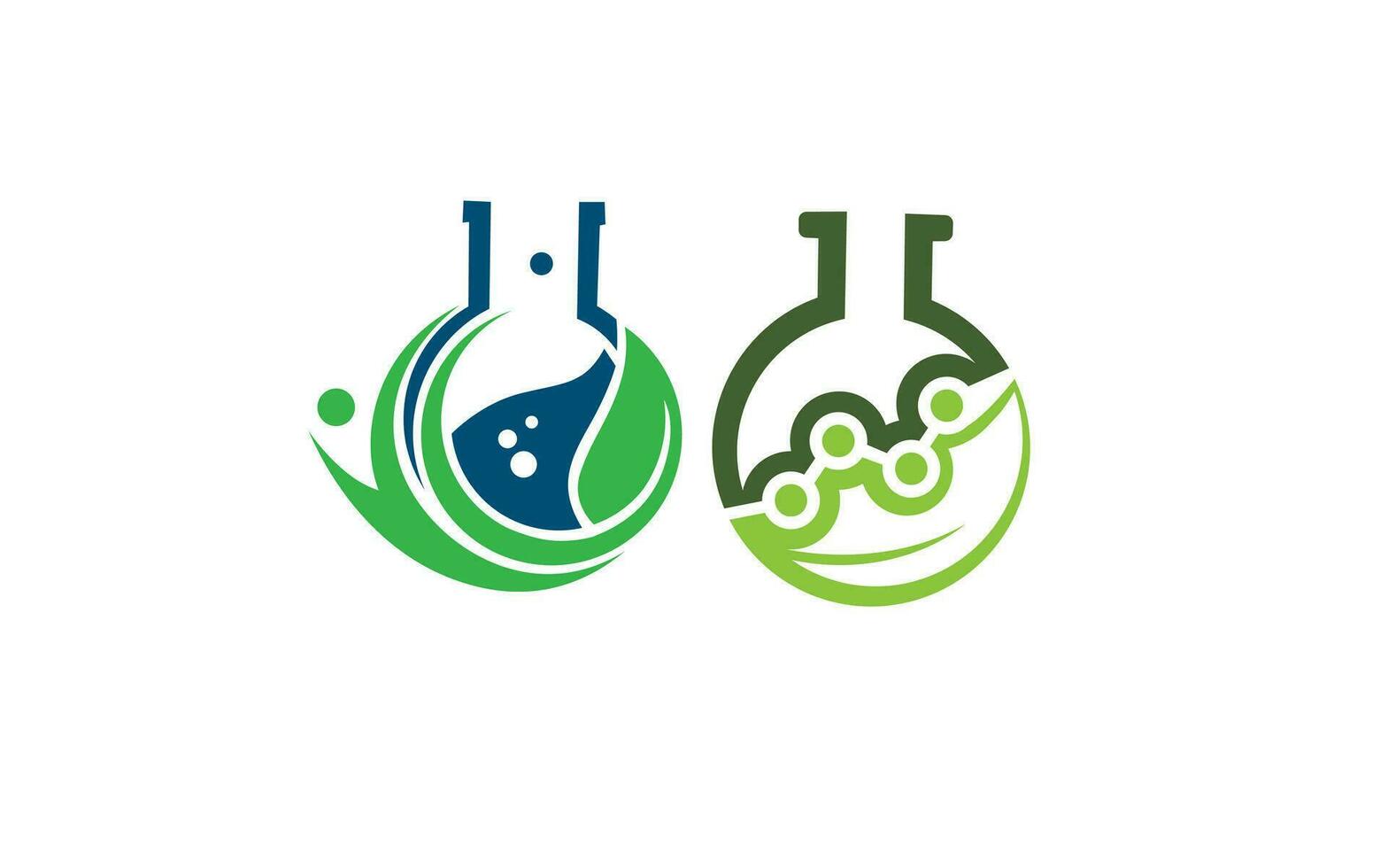 science laboratoire logo élément modèle gratuit vecteur