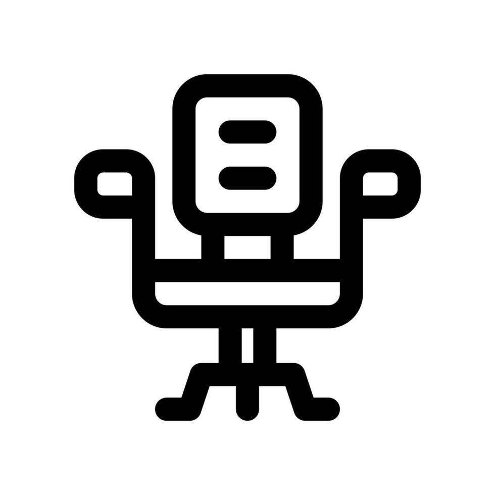 Bureau chaise ligne icône. vecteur icône pour votre site Internet, mobile, présentation, et logo conception.