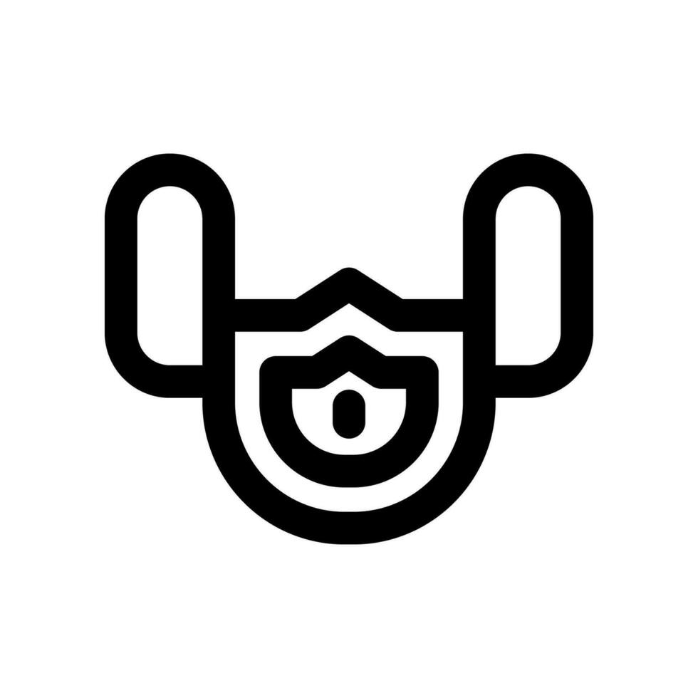 médical masque ligne icône. vecteur icône pour votre site Internet, mobile, présentation, et logo conception.