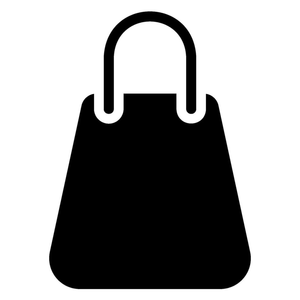 icône de glyphe de sac à provisions vecteur
