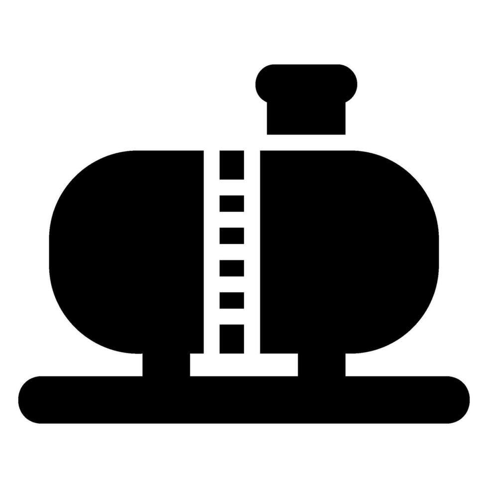 icône de glyphe de réservoir d'huile vecteur