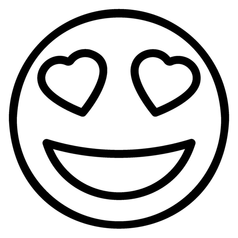 emoji ligne icône vecteur
