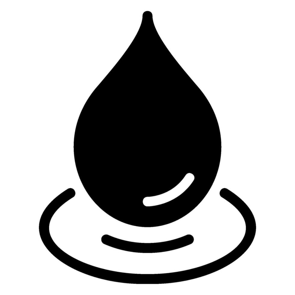 icône de glyphe d'eau vecteur