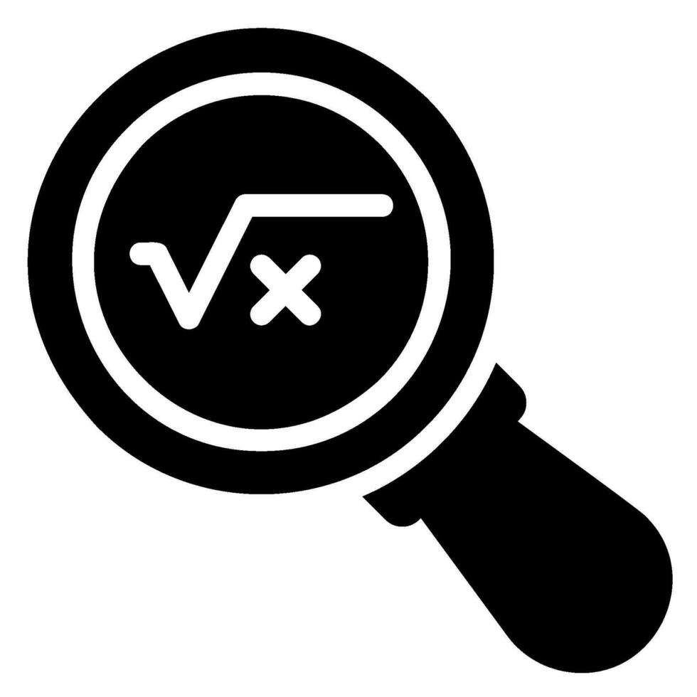 icône de glyphe de recherche vecteur