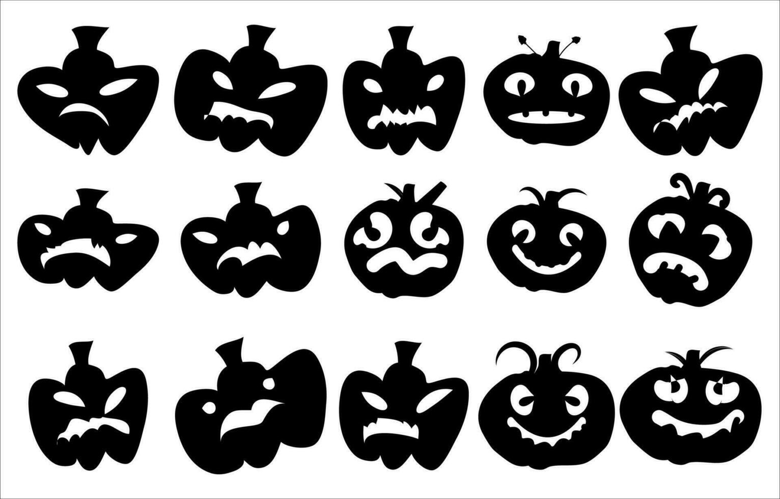 vecteur Halloween silhouette élément collection