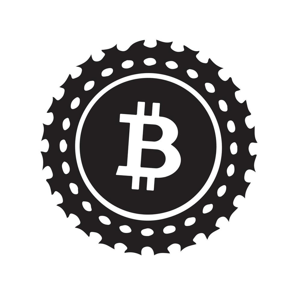 bitcoin icône signe Paiement symbole. crypto-monnaie logo. Facile vecteur. vecteur