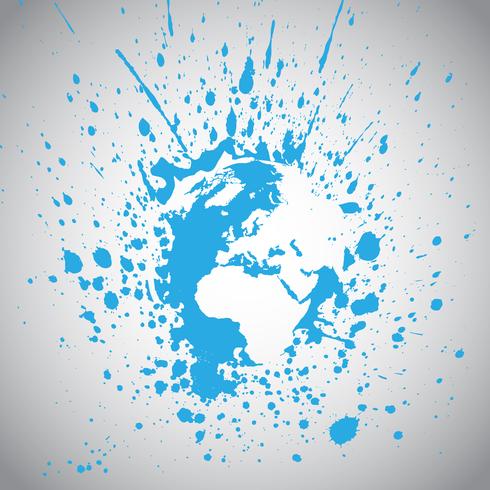 Illustration vectorielle de globe terrestre vecteur