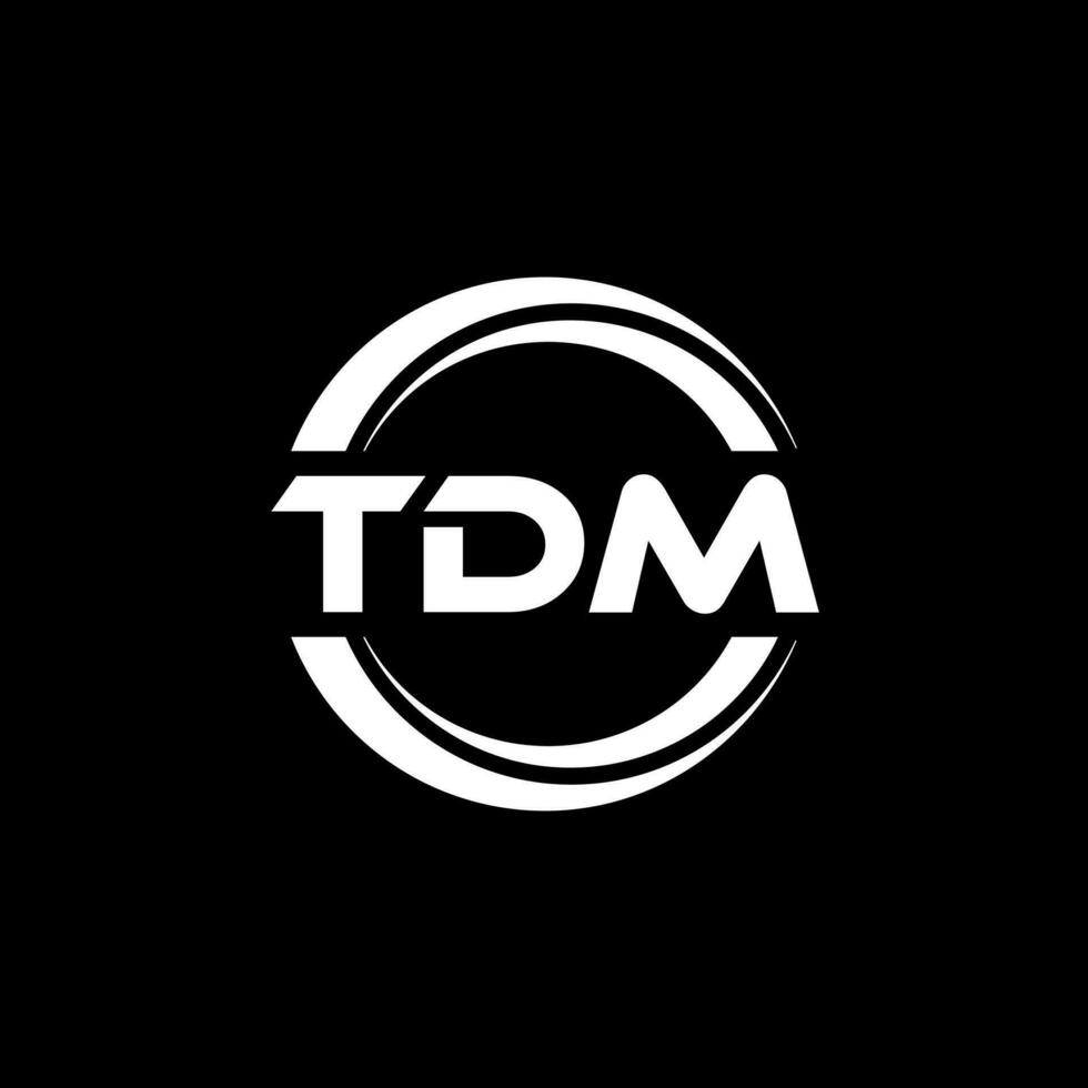 tdm logo conception, inspiration pour une unique identité. moderne élégance et Créatif conception. filigrane votre Succès avec le frappant cette logo. vecteur