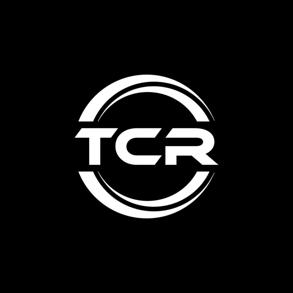 tcr logo conception, inspiration pour une unique identité. moderne élégance et Créatif conception. filigrane votre Succès avec le frappant cette logo. vecteur