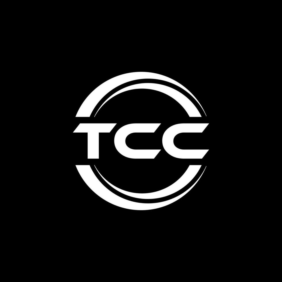 tcc logo conception, inspiration pour une unique identité. moderne élégance et Créatif conception. filigrane votre Succès avec le frappant cette logo. vecteur