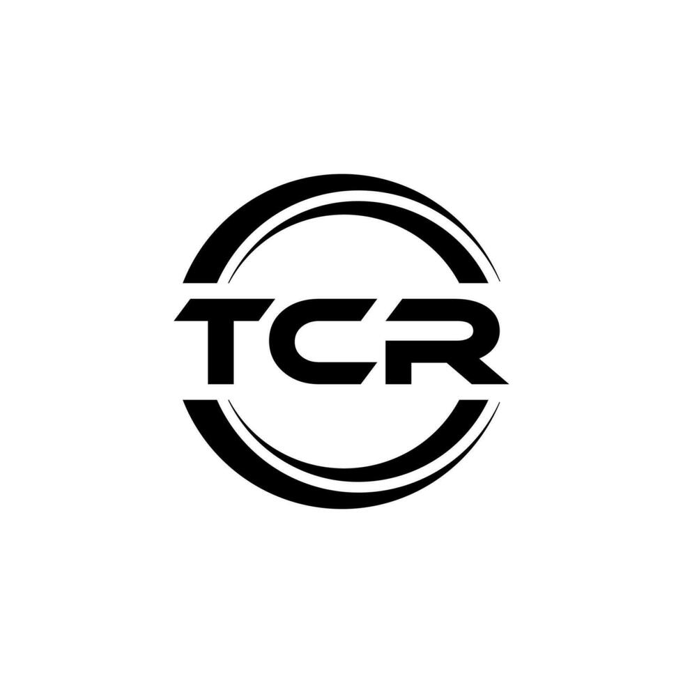 tcr logo conception, inspiration pour une unique identité. moderne élégance et Créatif conception. filigrane votre Succès avec le frappant cette logo. vecteur