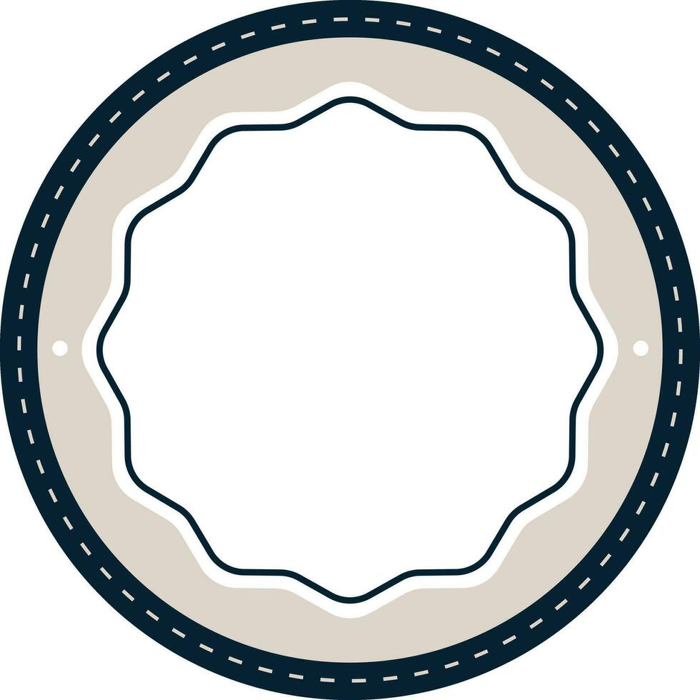 cercle badge élément vecteur