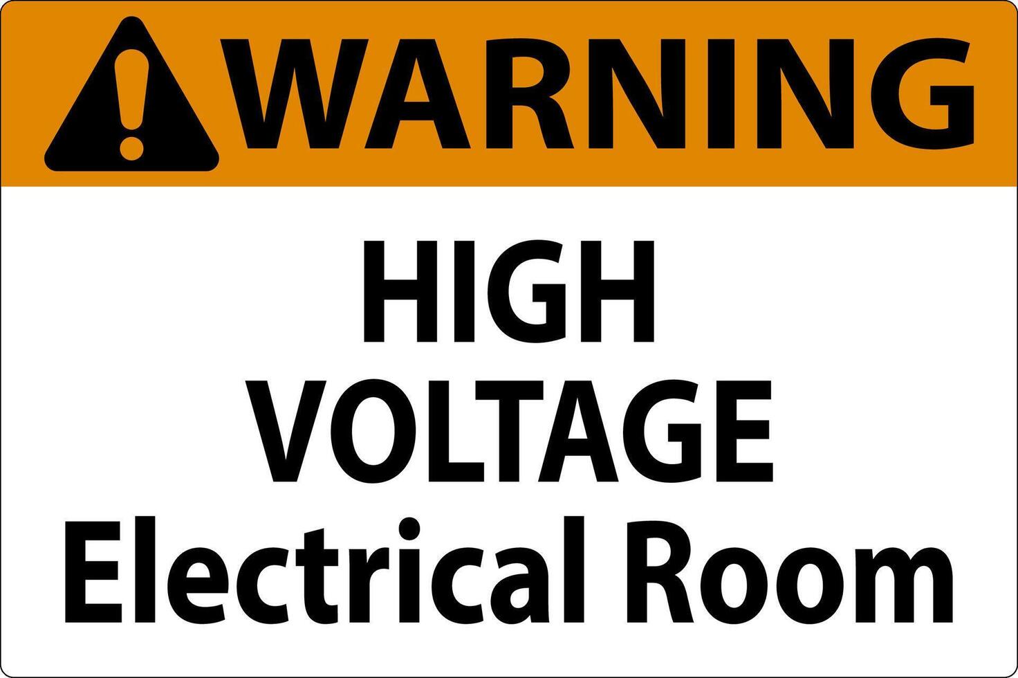 avertissement signe haute Tension - électrique pièce vecteur