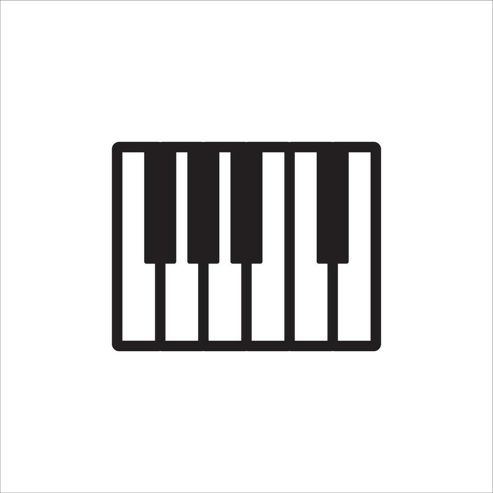 piano icône vecteur illustration symbole