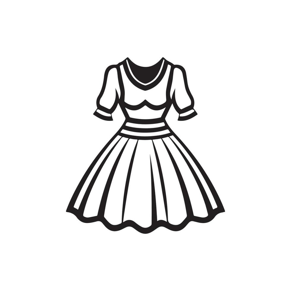 robe silhouette logo vecteur