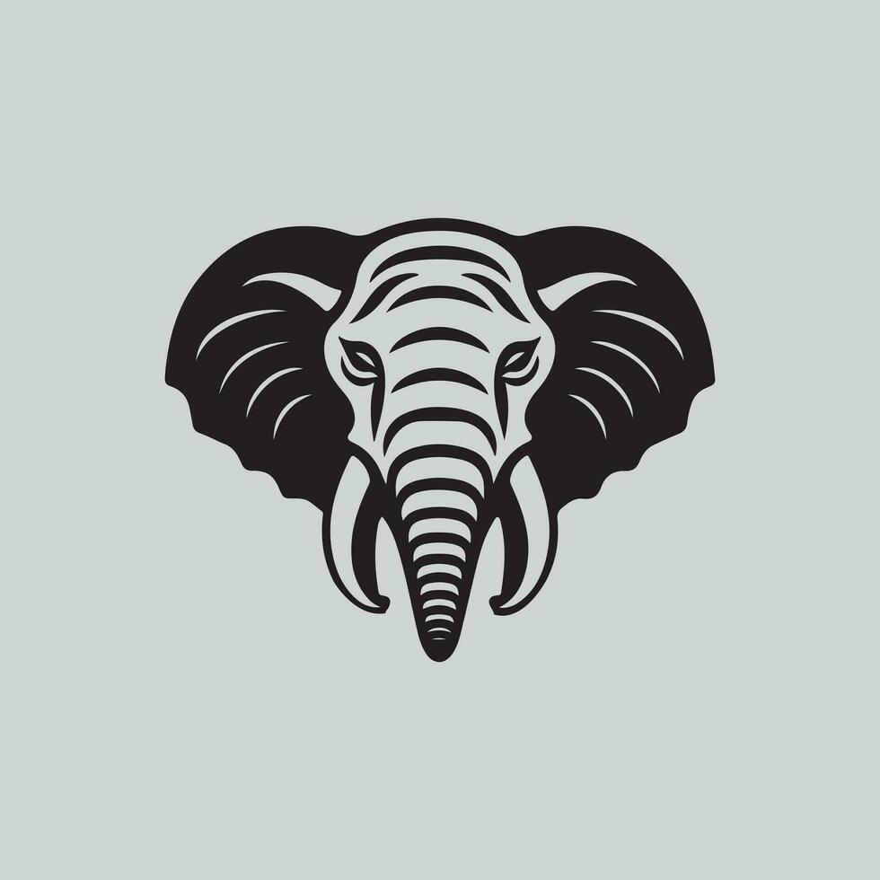 conception d'icône d'éléphant vecteur