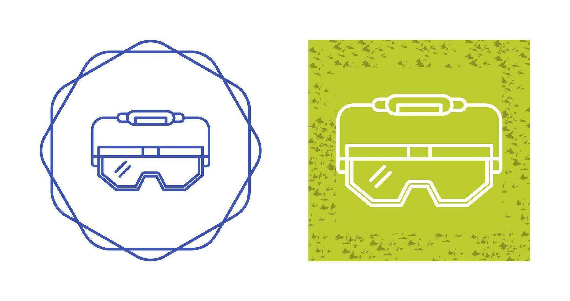 icône de vecteur de lunettes de laboratoire