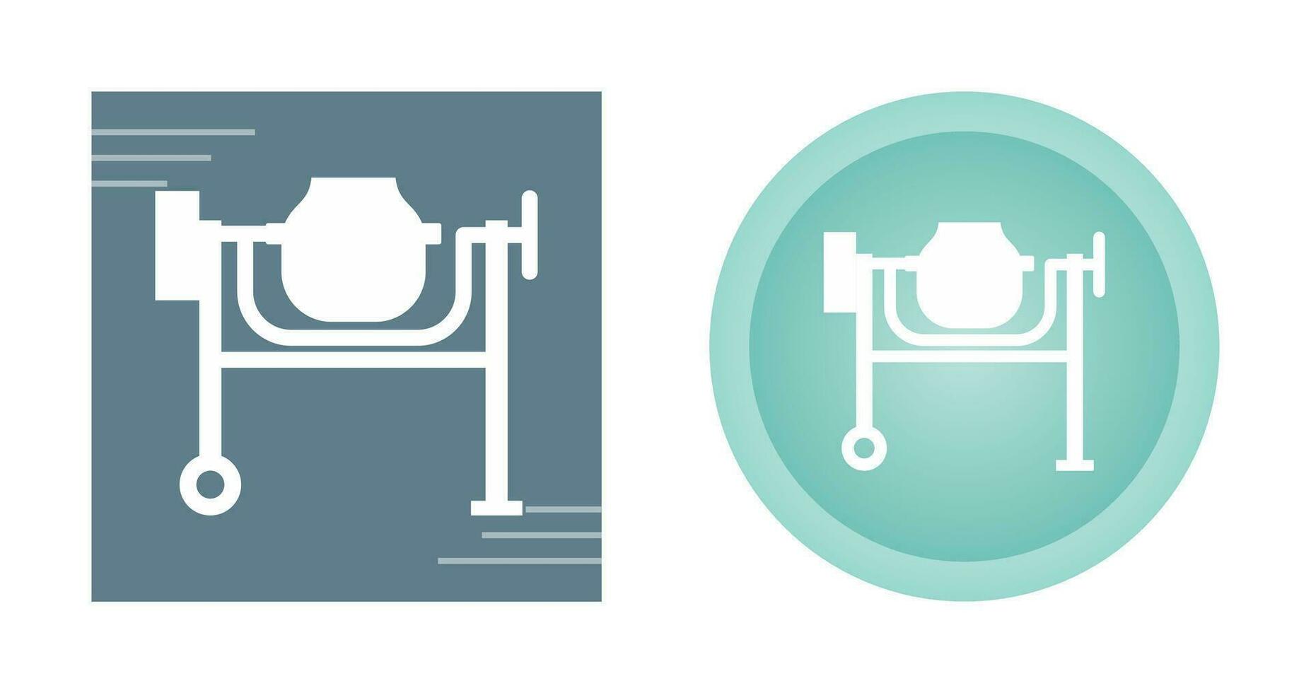 icône de vecteur de mélange de ciment