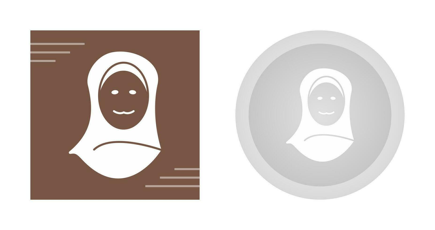 icône de vecteur de femme islamique