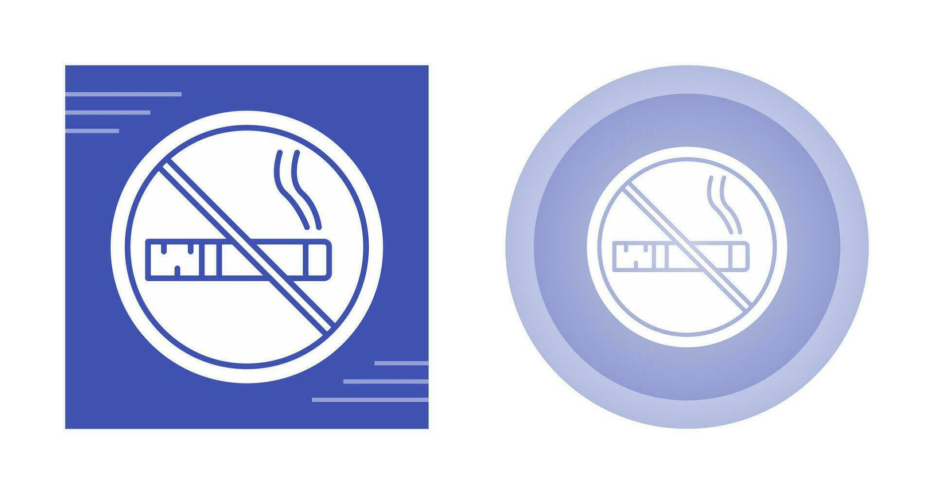 icône de vecteur non fumeur