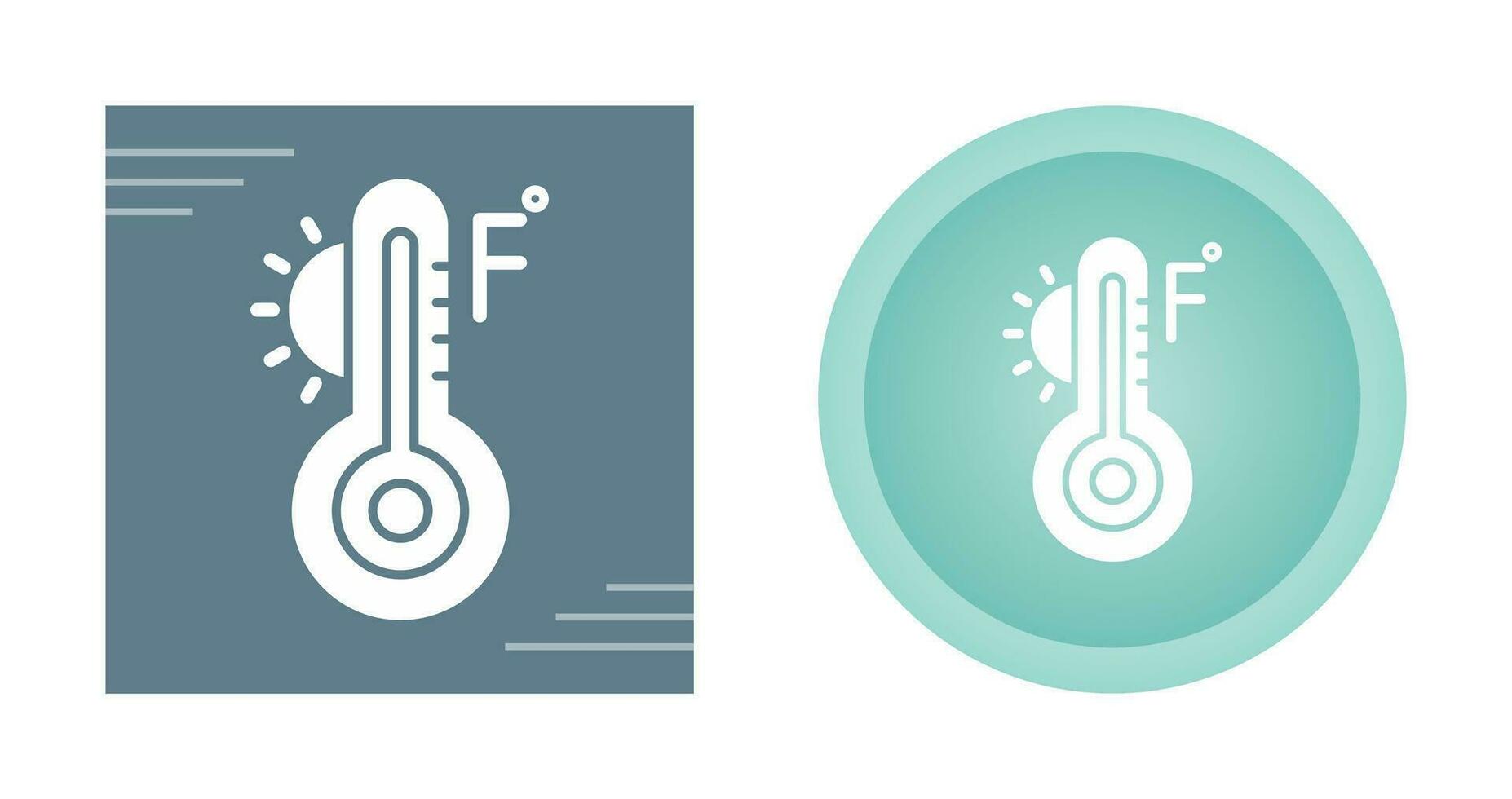 icône de vecteur fahrenheit