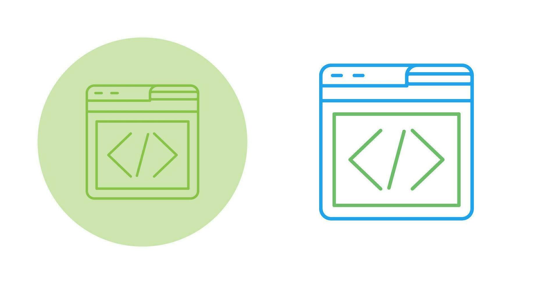 icône de vecteur de programmation web