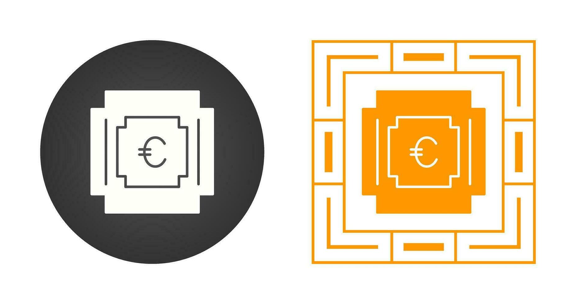 icône de vecteur symbole euro