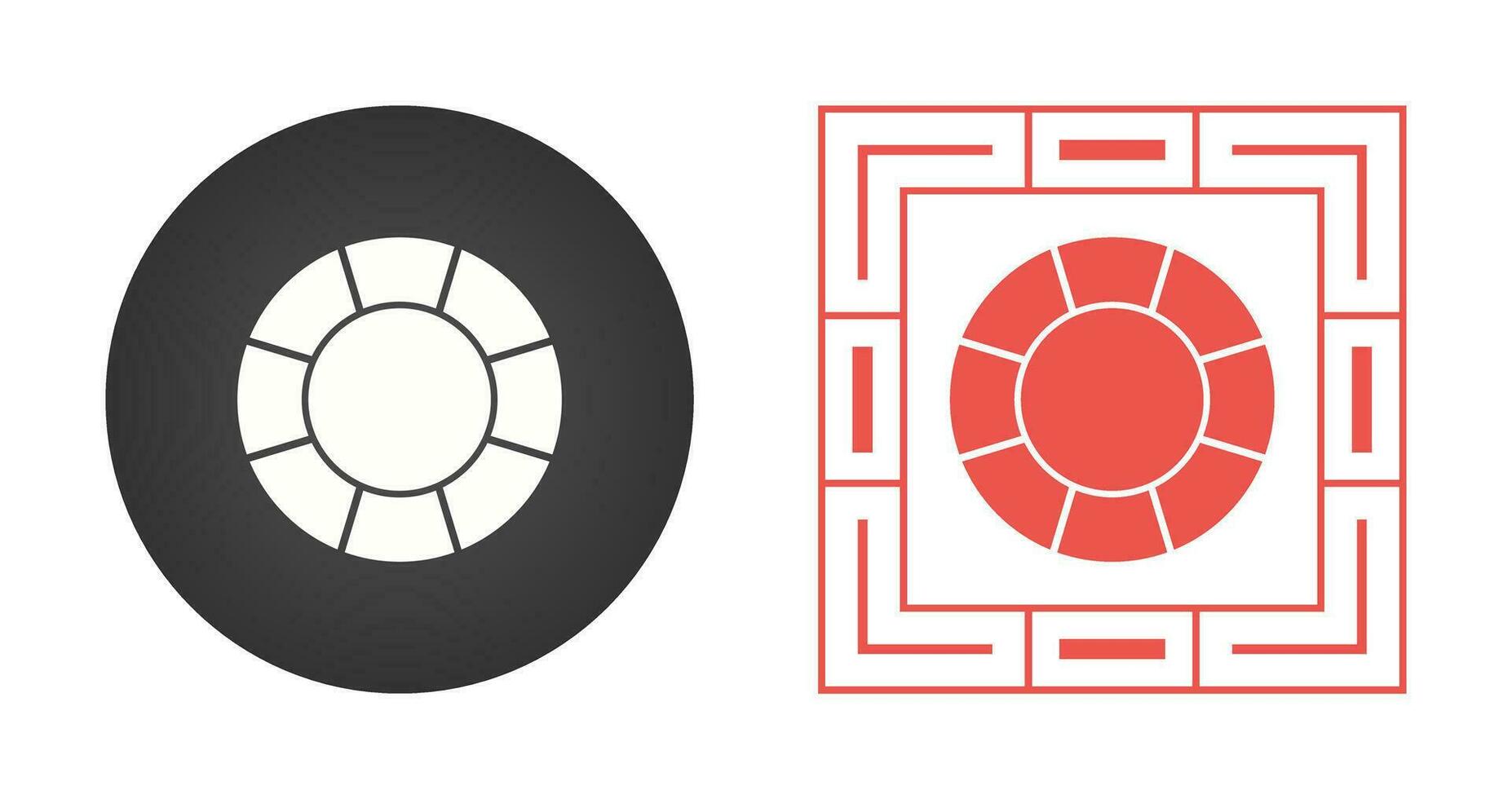 icône de vecteur de tube de sauvetage