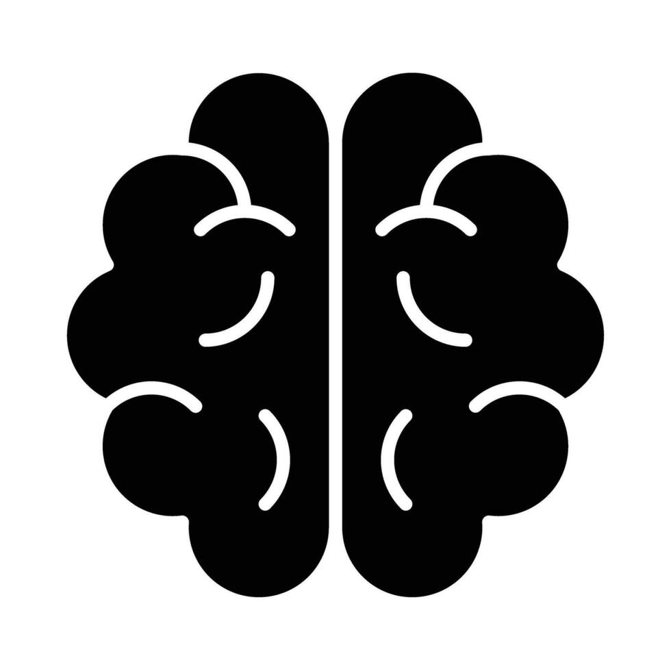 cerveau vecteur glyphe icône pour personnel et commercial utiliser.
