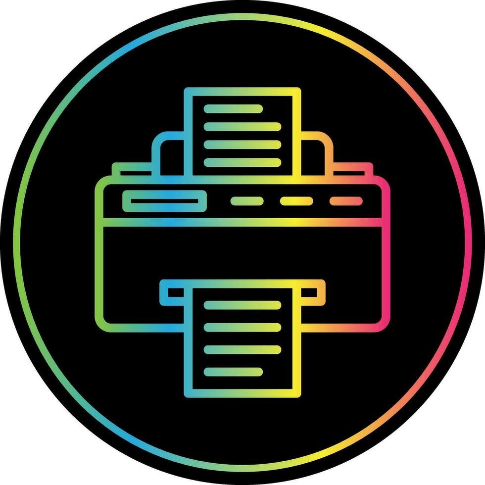 conception d'icône de vecteur d'imprimante