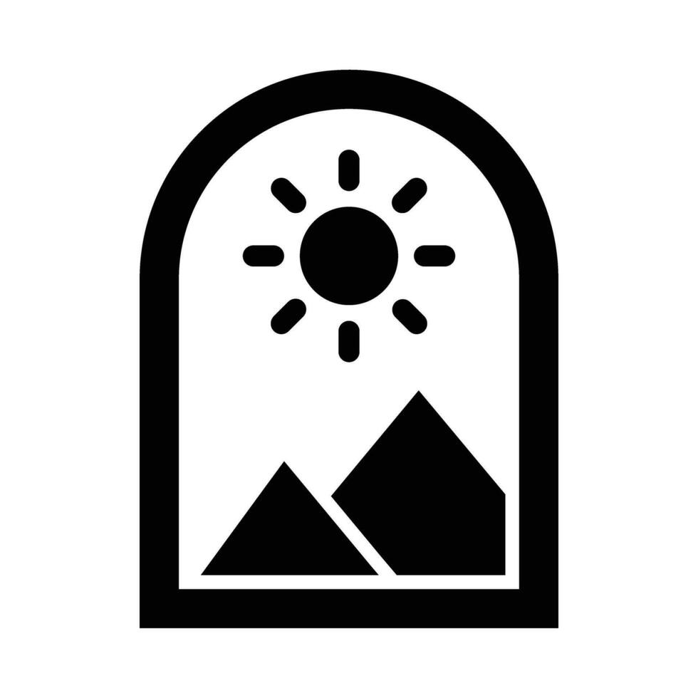 Montagne vue vecteur glyphe icône pour personnel et commercial utiliser.