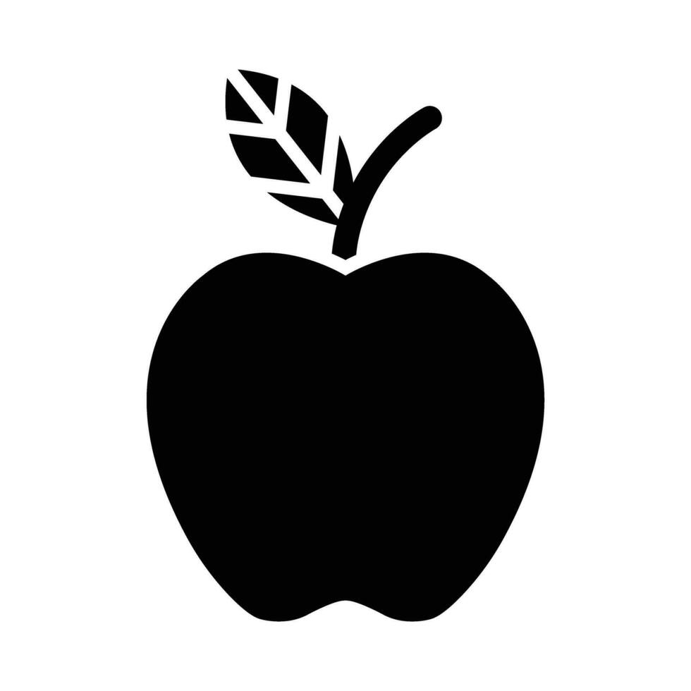 Pomme vecteur glyphe icône pour personnel et commercial utiliser.