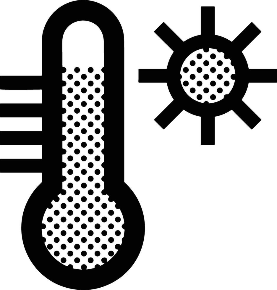 thermomètre médicament icône symbole image vecteur. illustration de le Température du froid et chaud mesure outil conception image.eps dix vecteur