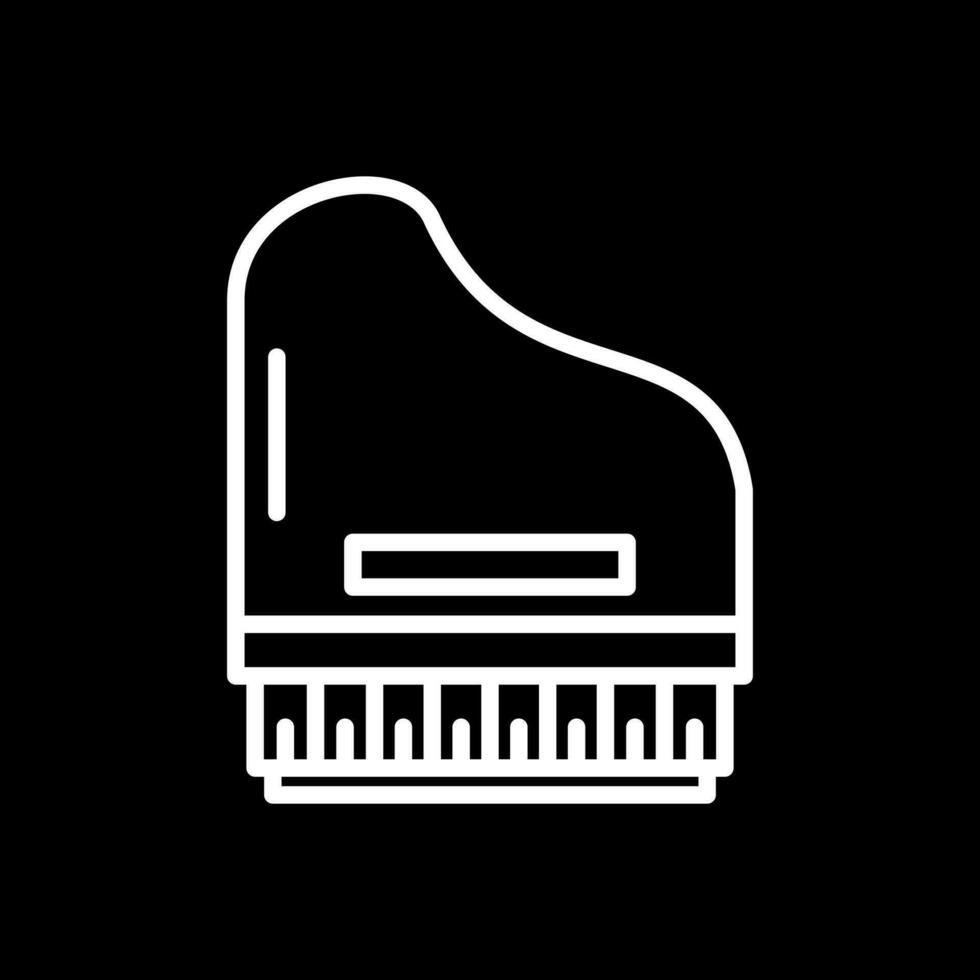 conception d'icône de vecteur de piano