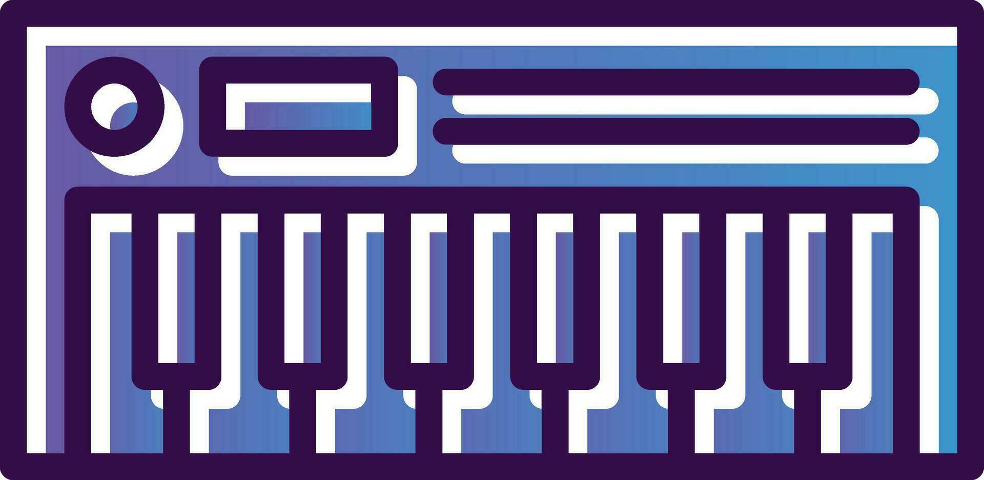 conception d'icône de vecteur de piano