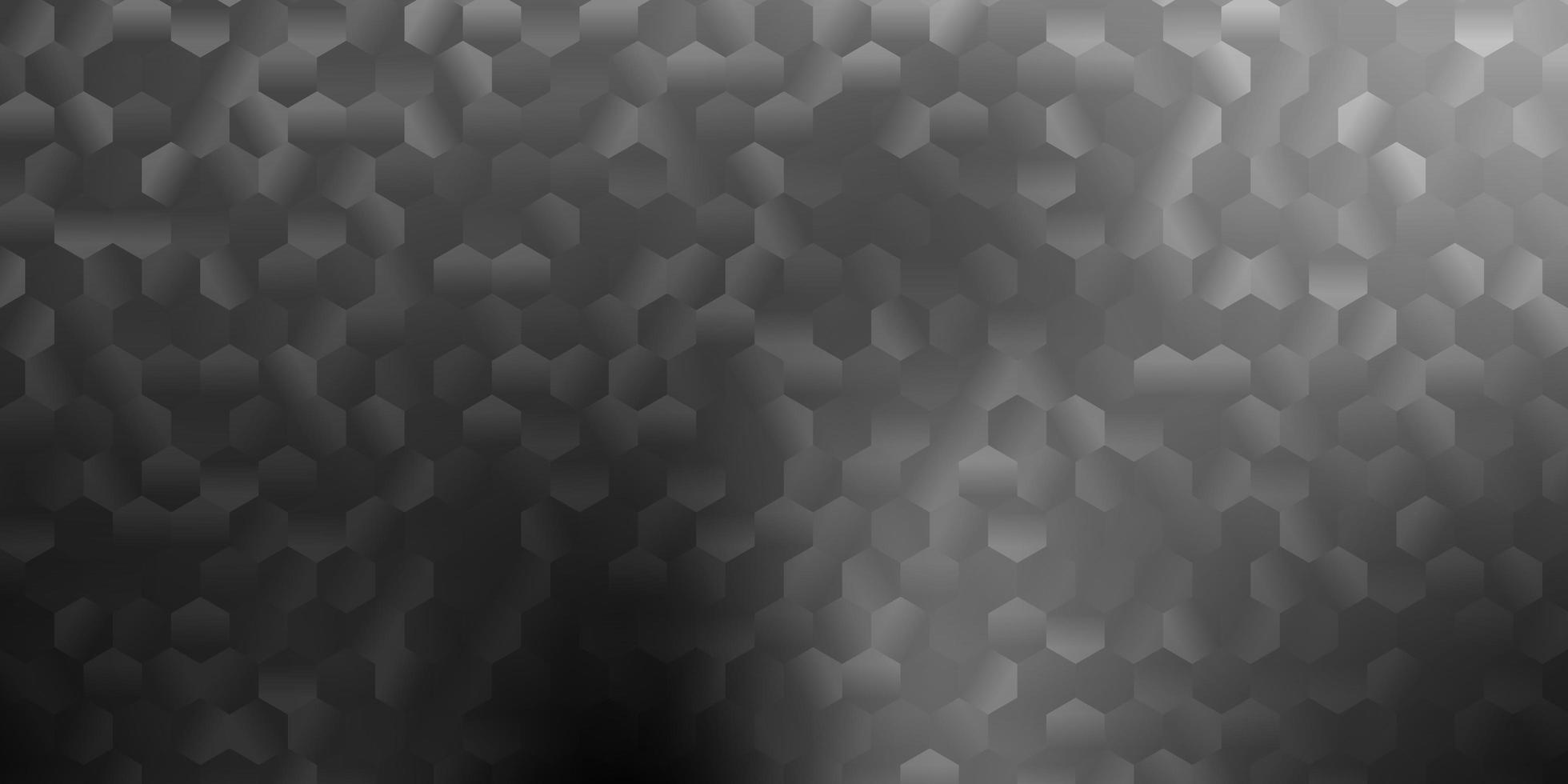 modèle vectoriel gris clair dans un style hexagonal.