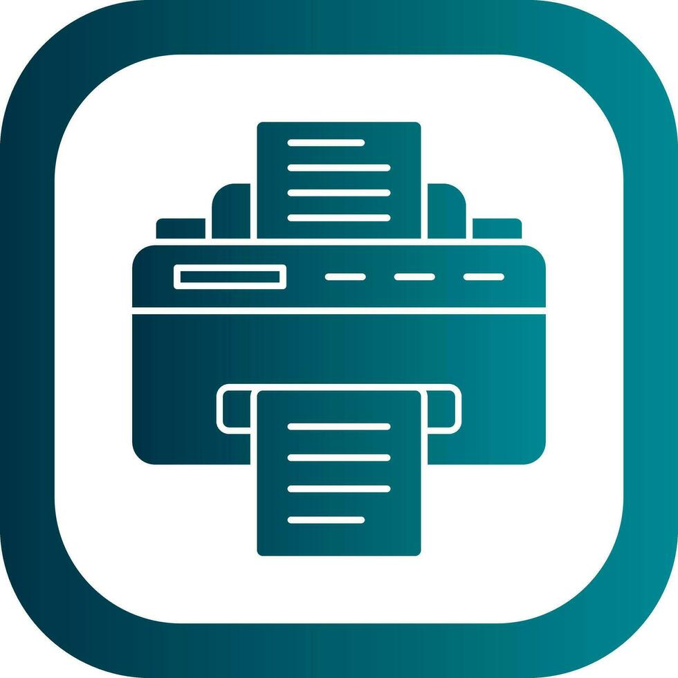 conception d'icône de vecteur d'imprimante