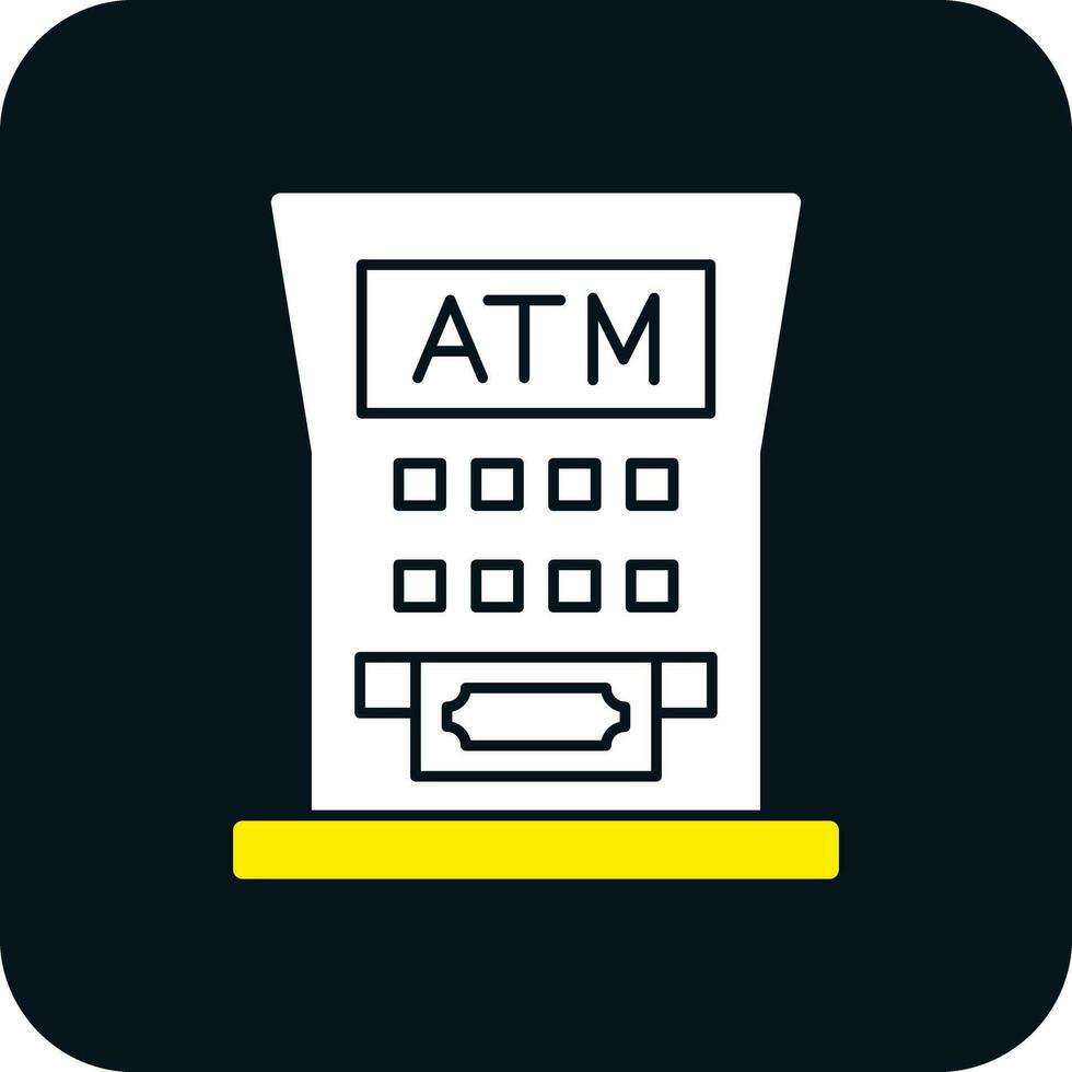 conception d'icône de vecteur de distributeur automatique de billets