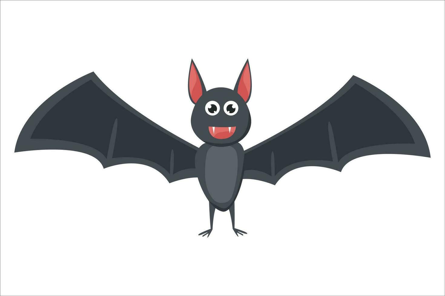 chauve souris Halloween élément. vecteur illustration