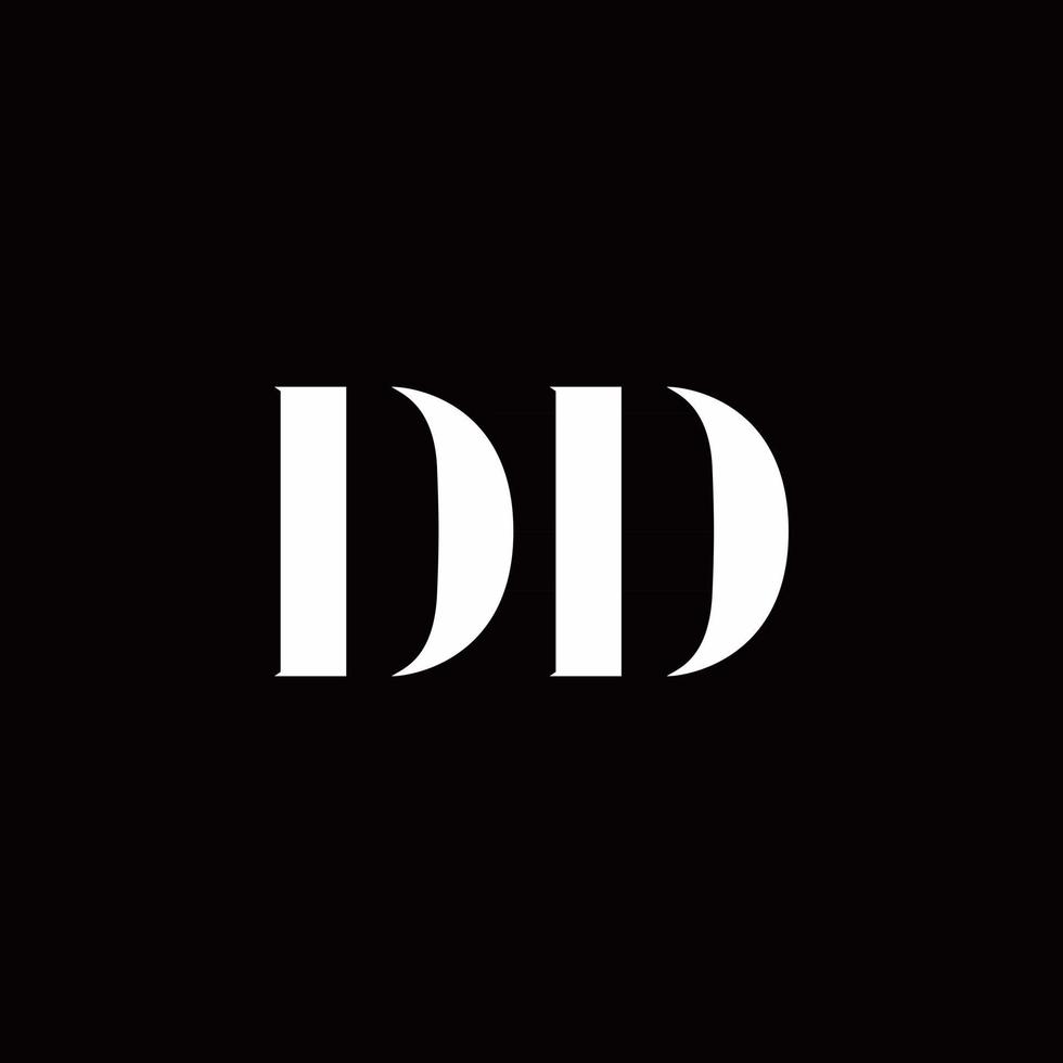 modèle de conception de logo initial de lettre de logo dd vecteur