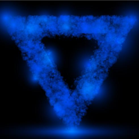 Triangle bleu, vecteur